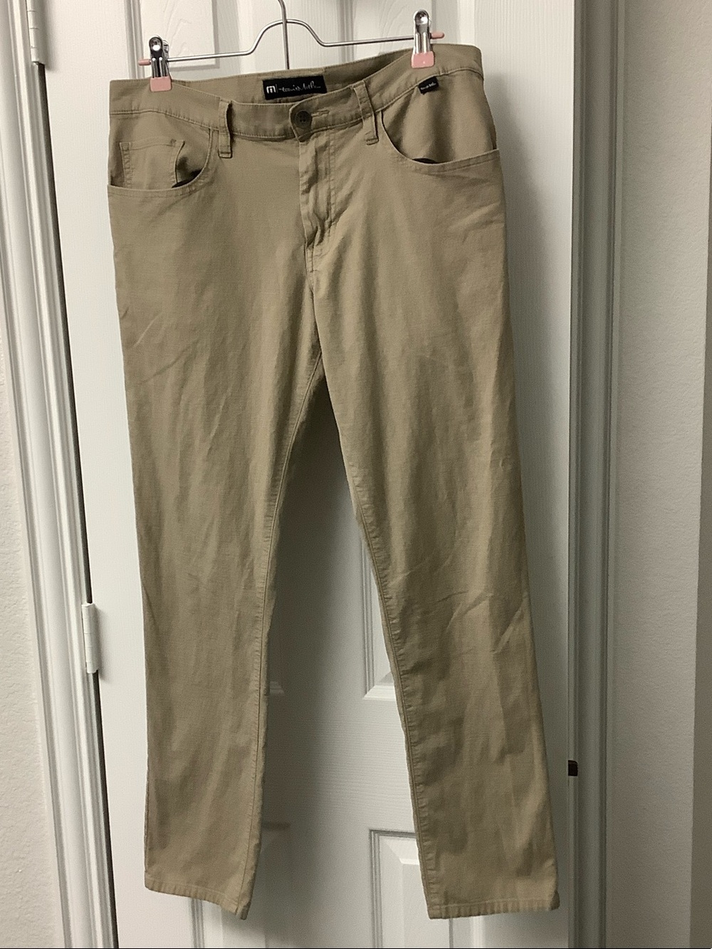 TRAVIS MATTHEW Men's Khaki Stretch Chinos - Light Tan sz 32